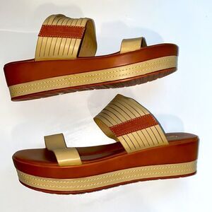 CHECKLIST WOMENS SHOES WEDGE SANDALS SZ 8.5 New